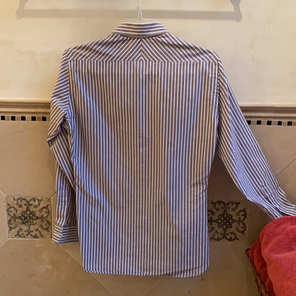 Billy Reid Taped Tuscumbia Shirt w Chevron Placket - Picture 6 of 6